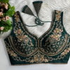 Tew Heavy Pure Soft Roman Silk Embroidery Work Blouse Collection Wholesale Online